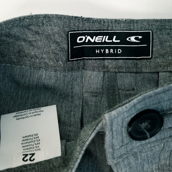 NWT O'NEILL Stretch Hybrid Shorts Reserve Heather Grey Boy's Size 22" Waist - Picture 9 of 15